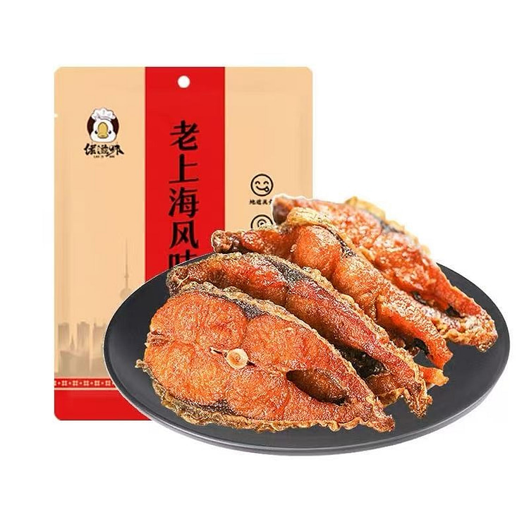 老上海熏鱼200g*1袋即食酥鱼苏式爆鱼排鱼肉小吃 1 包