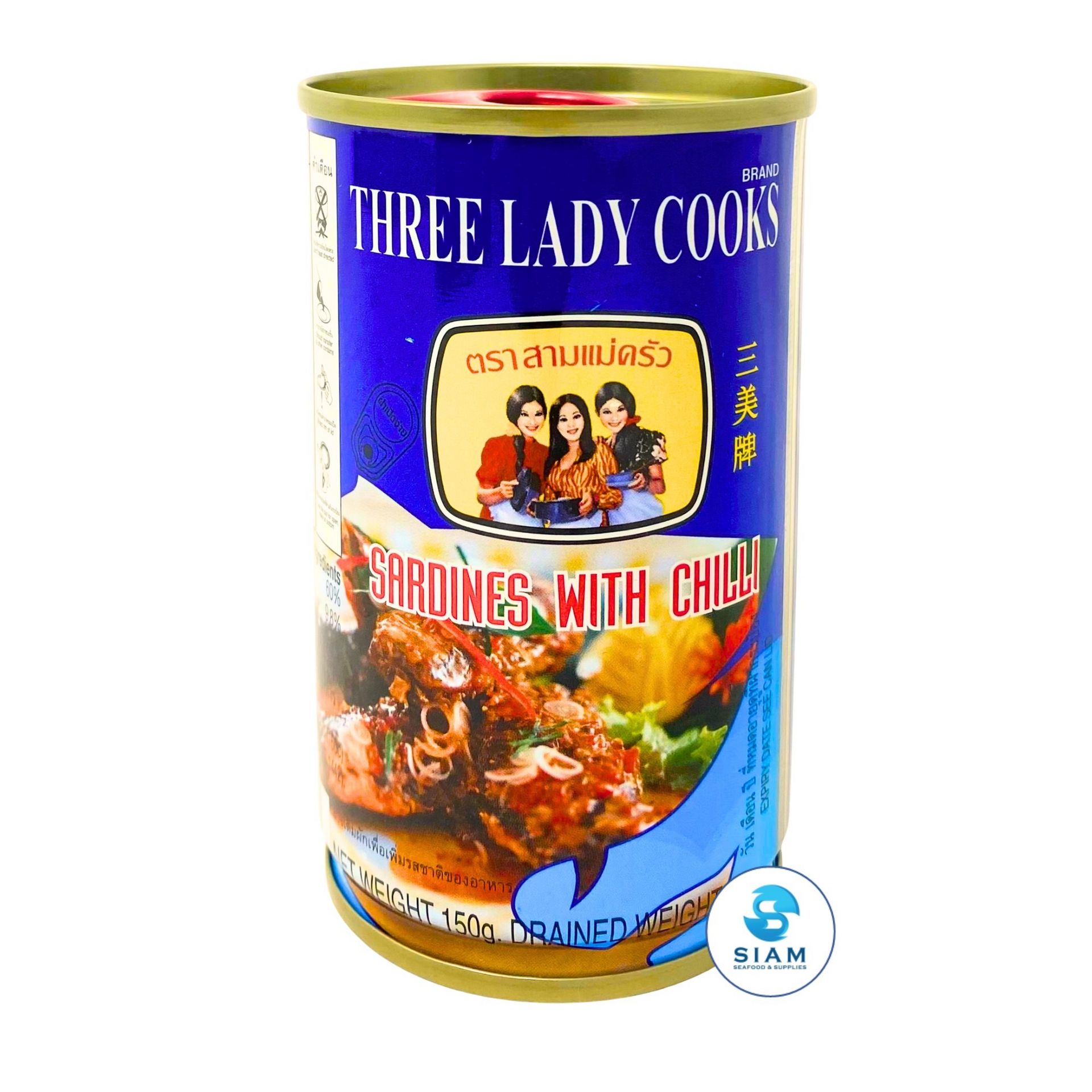 Three Lady Cooks Sardines with Chili 5.29 oz