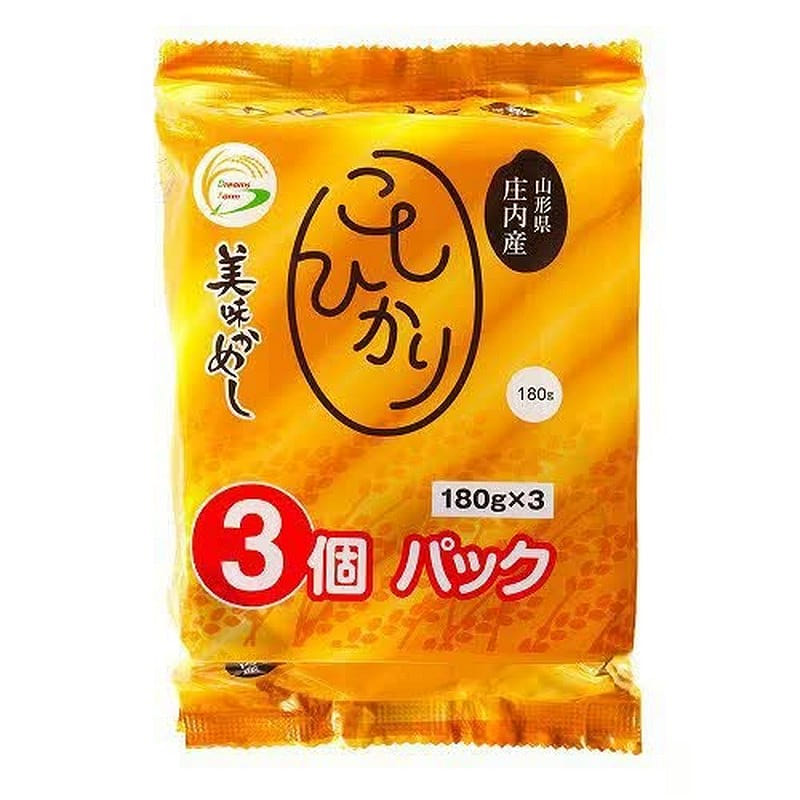 Dreams Farm Koshihikari Rice Shonai 180g x3 Pack 1 each