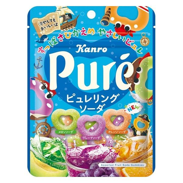 Kanro Soda Gummy Assorted 63g 1 each
