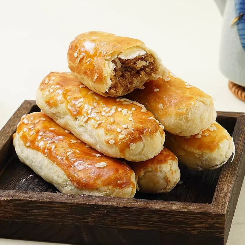 Beijing specialty Jinglong beef tongue cake special sweet and salty traditional pretzel 250g 250 g