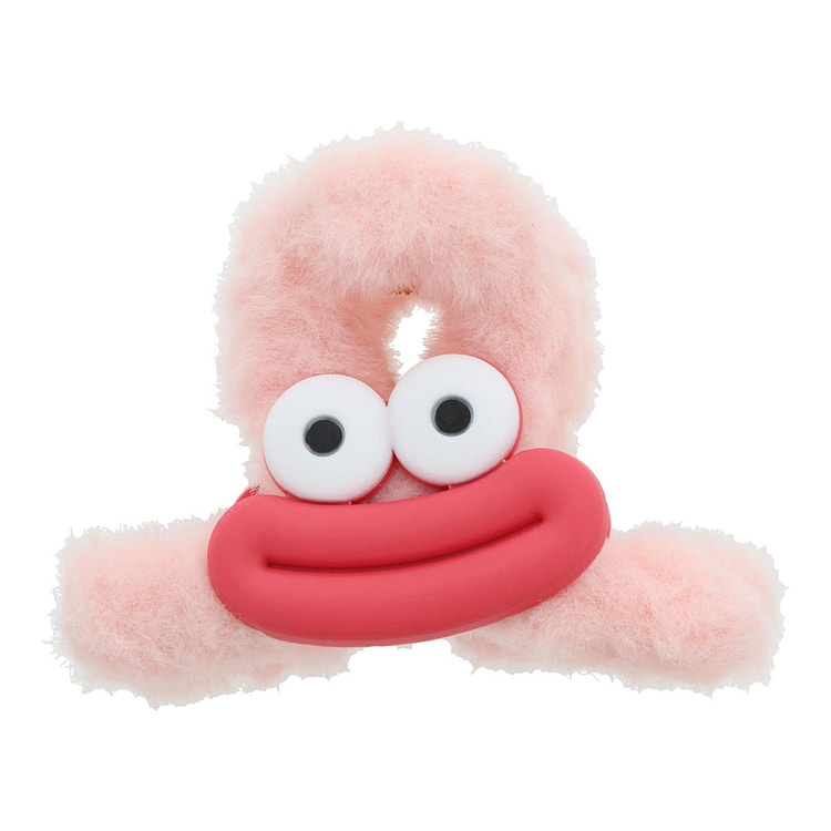 卡哇伊怪物发夹 - 粉色