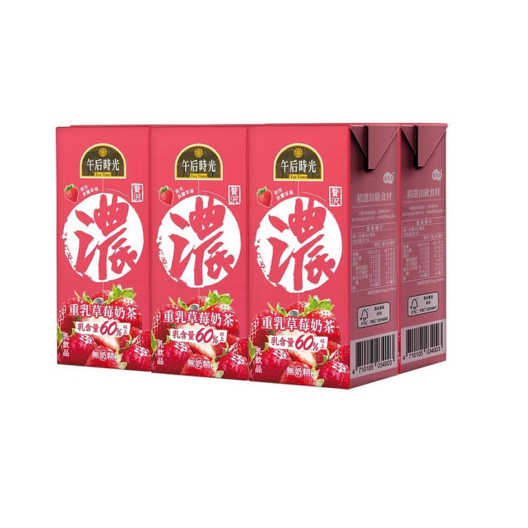 光泉 午后時光-重乳草莓濃奶茶 330 毫升