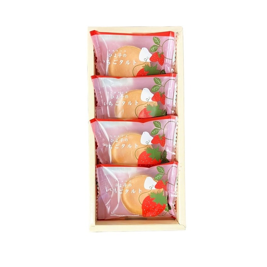 東京ひよ子 ひよ子のいちごタルト 4個入 1 箱 - Weee!