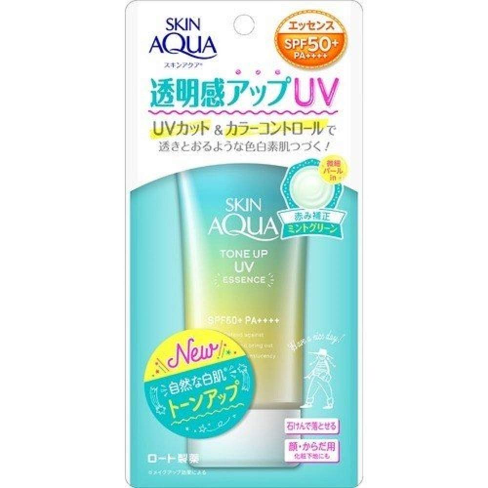 Rohto Skin Aqua Tone Up UV Essence SPF50+ PA++++ 80 g