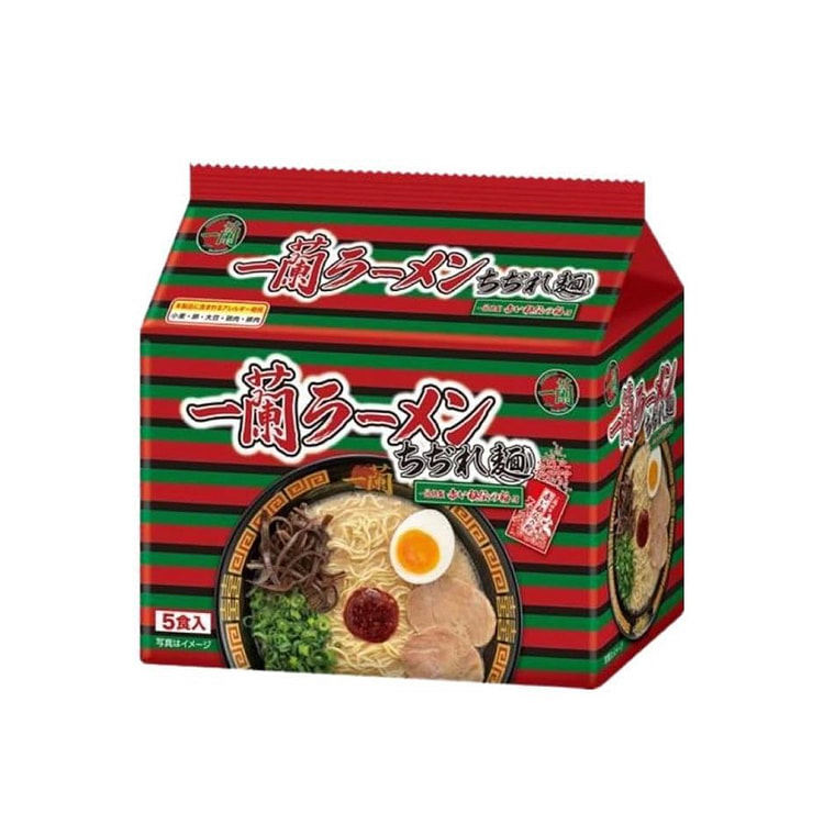 Ichiran Ramen Curly Noodles with Ichiran's Special Secret Red Flour 133g x 