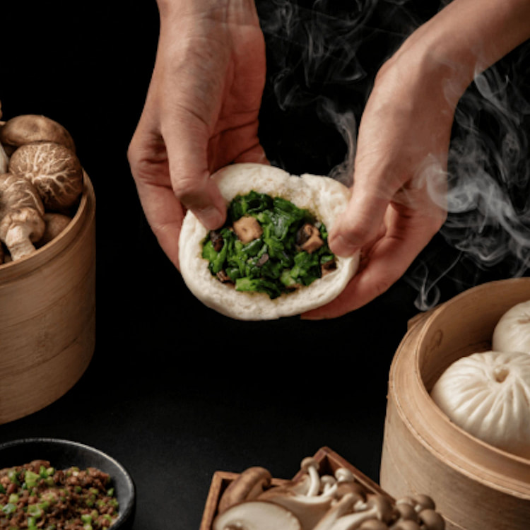 Vegetable & Mushroom Mixed Bun 4 count