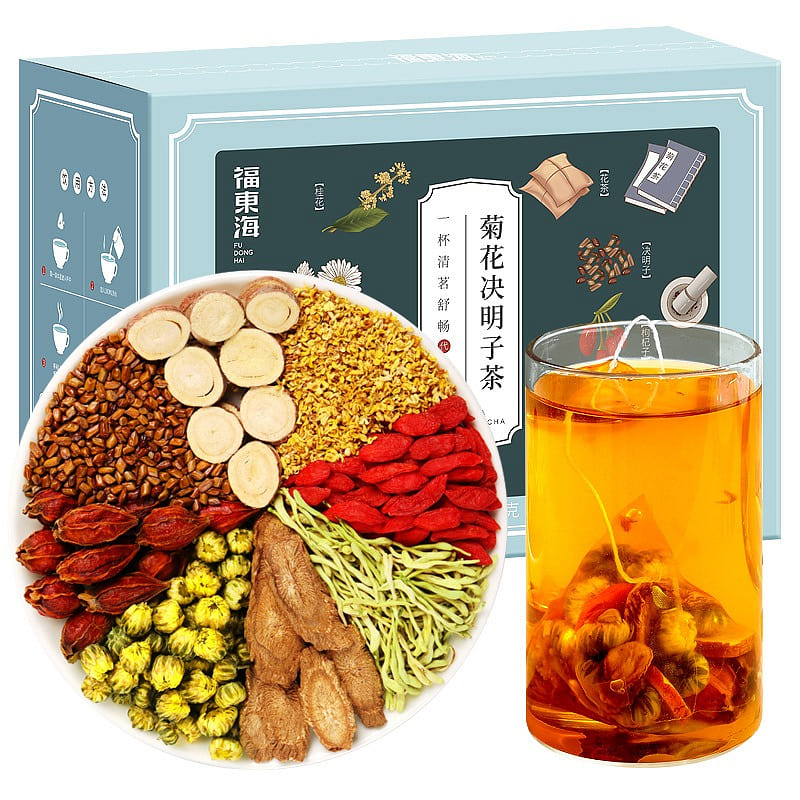 【 Fudonghai Product 】 Chrysanthemum Cassia seed Tea Wubao Tea 200g/ box 200 g