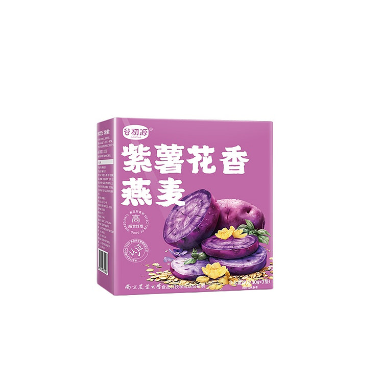 谷初源高纤紫薯花香燕麦粥210g*2盒