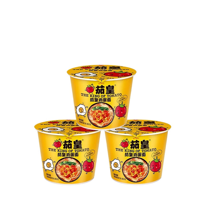 Tomato and egg instant noodles 120g*3 barrels 360 g