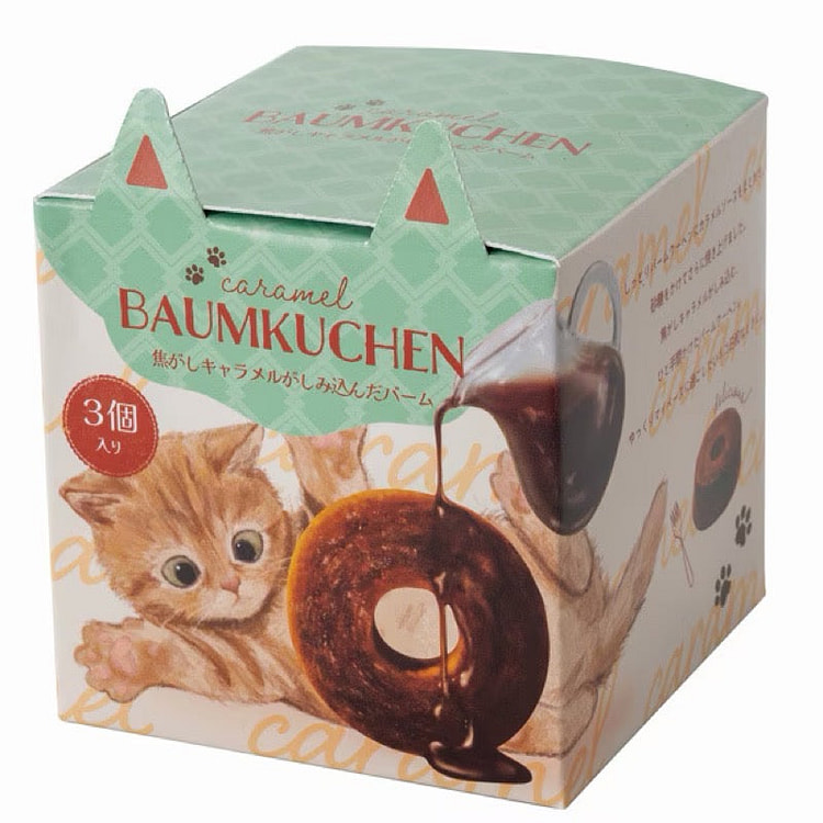 Adelie Burnt Caramel Soaked Baumkuchen 3 pieces 1 each