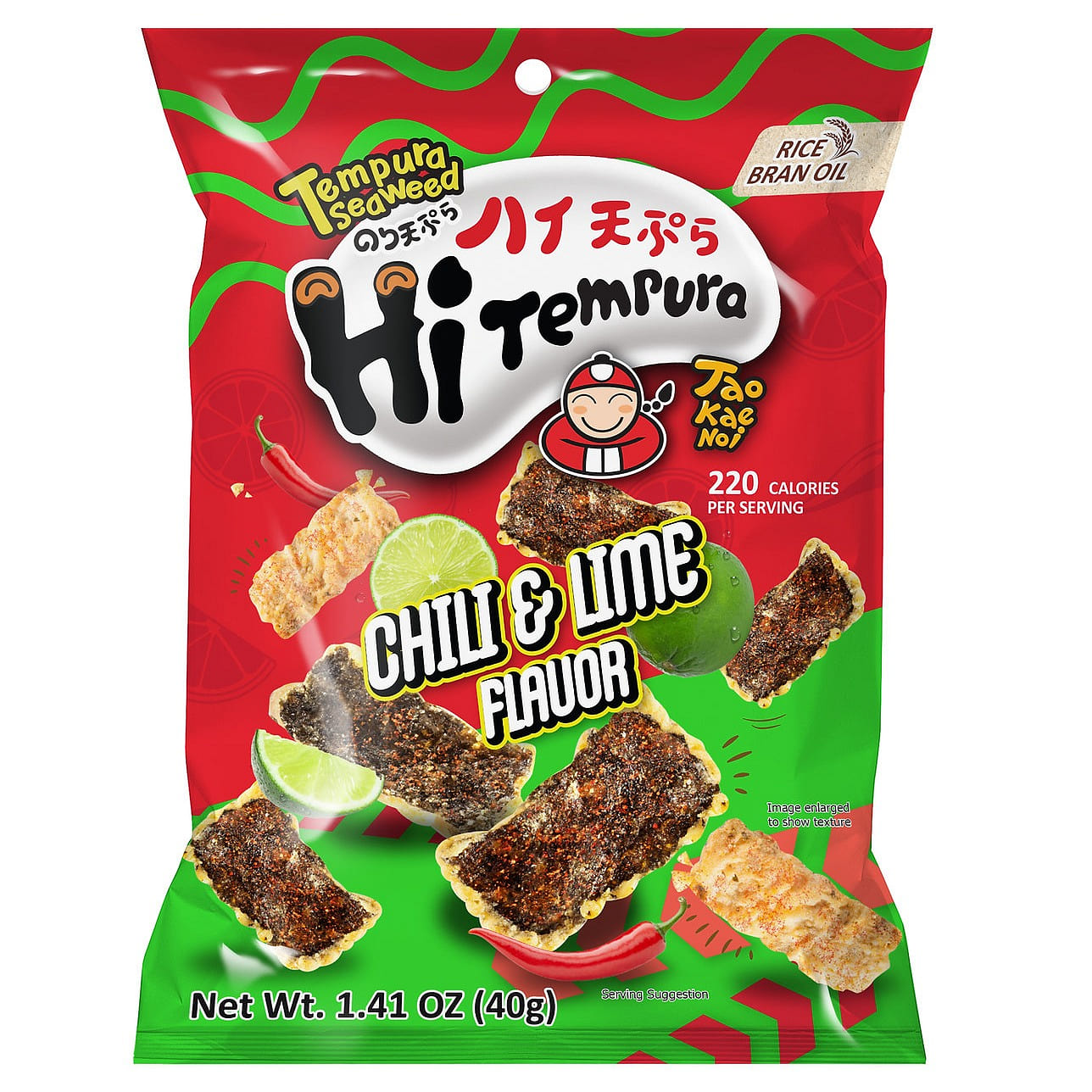 Tao Kae Noi Hi Termpura (Tempura Seaweed Chili & Lime Flavor ) - 1.41oz 40 g