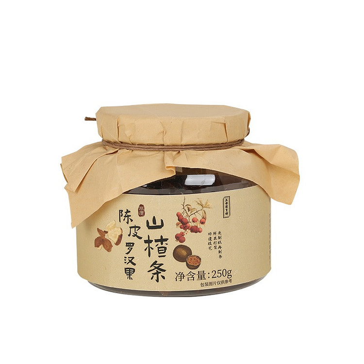 正安国古法陈皮罗汉果山楂条零食糕点开胃消食 250 克