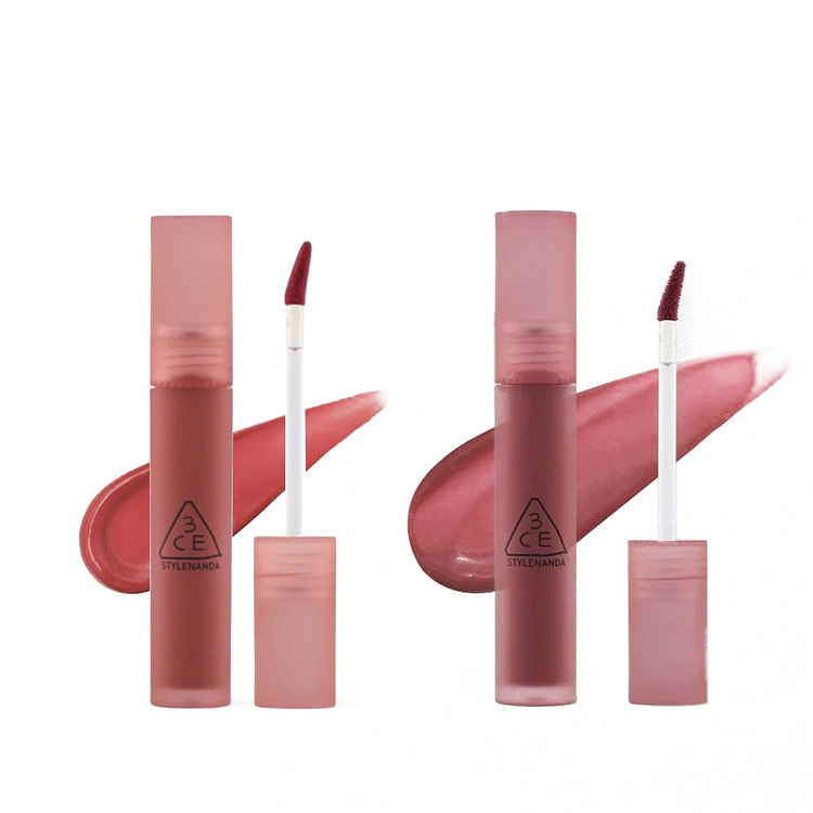 3CE水感雾面唇釉套装唇彩新手口红礼物 2 Set 2 份