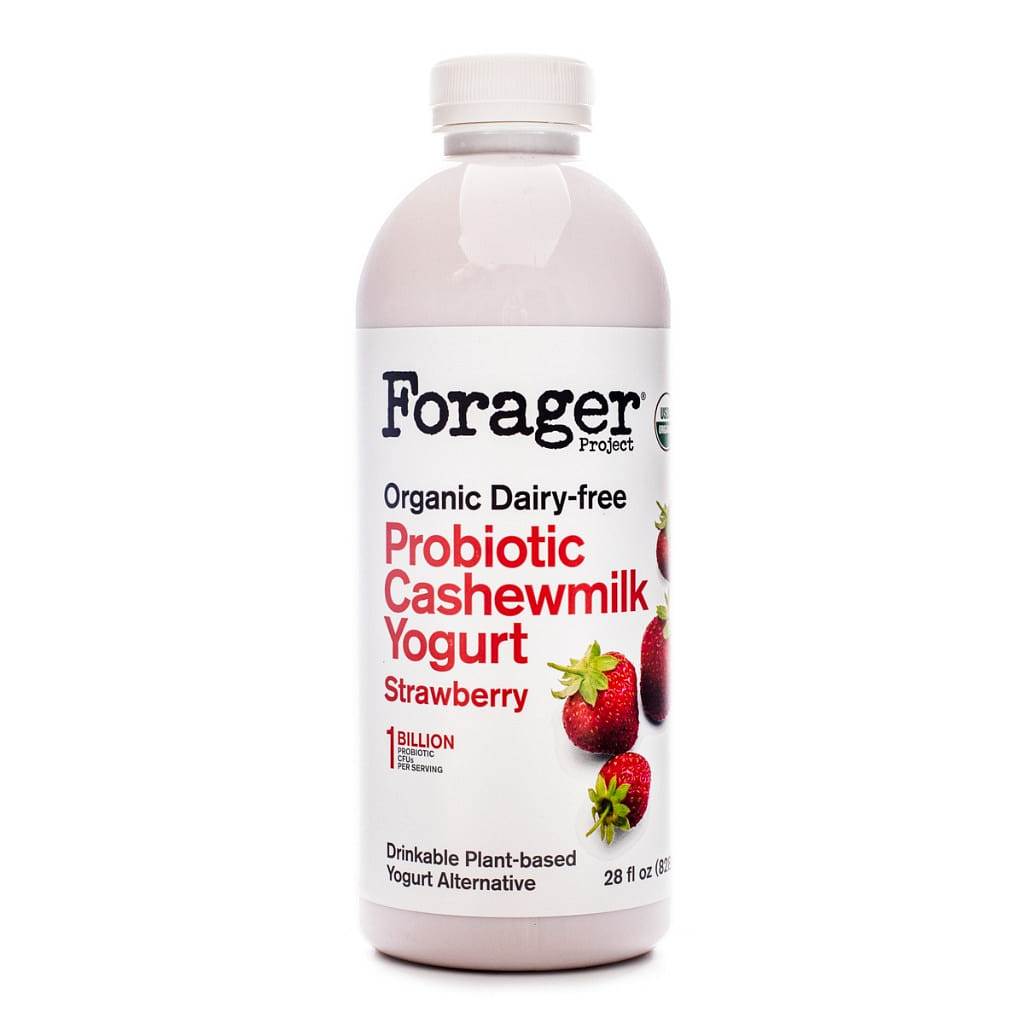 Forager Organic Dairy-Free Probiotic Cashewmilk Yogurt, Strawberry Flavor 828 ml
