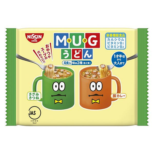 日清 速食乌冬面94g【油炸豆腐葱花味&海鲜味】 1 份