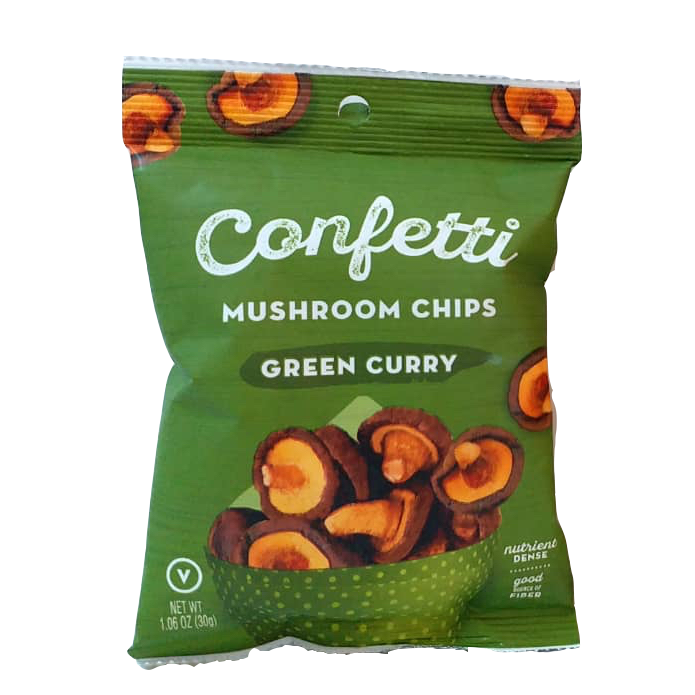 Mini Green Curry Mushroom Chips 1.1 oz