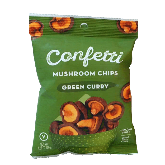 Mini Green Curry Mushroom Chips 1.1 oz