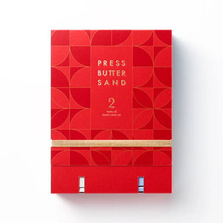 PR人气网红饼干两种口味组合装 原味x草莓 2盒装 1 盒