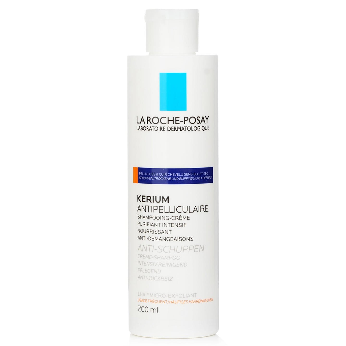 La Roche Posay Kerium Anti-Dandruff Cream Shampoo (For Dry Hair or Scalp) 200ml/6.7oz 200 ml