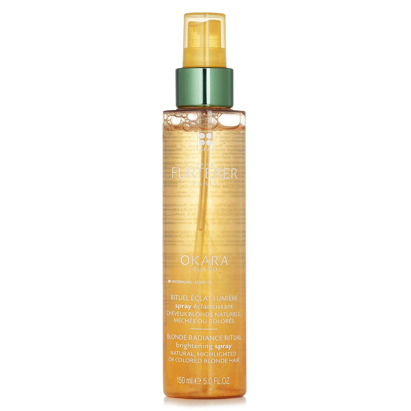 Rene Furterer Okara Blond Blonde Radiance Ritual Brightening Spray (Natural, Highlighted or Colored Blonde Hair) 150ml/5oz 150 ml