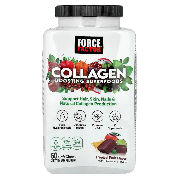 Collagen Boosting Superfoods Tropical Fruit 60 ch. 200 pack