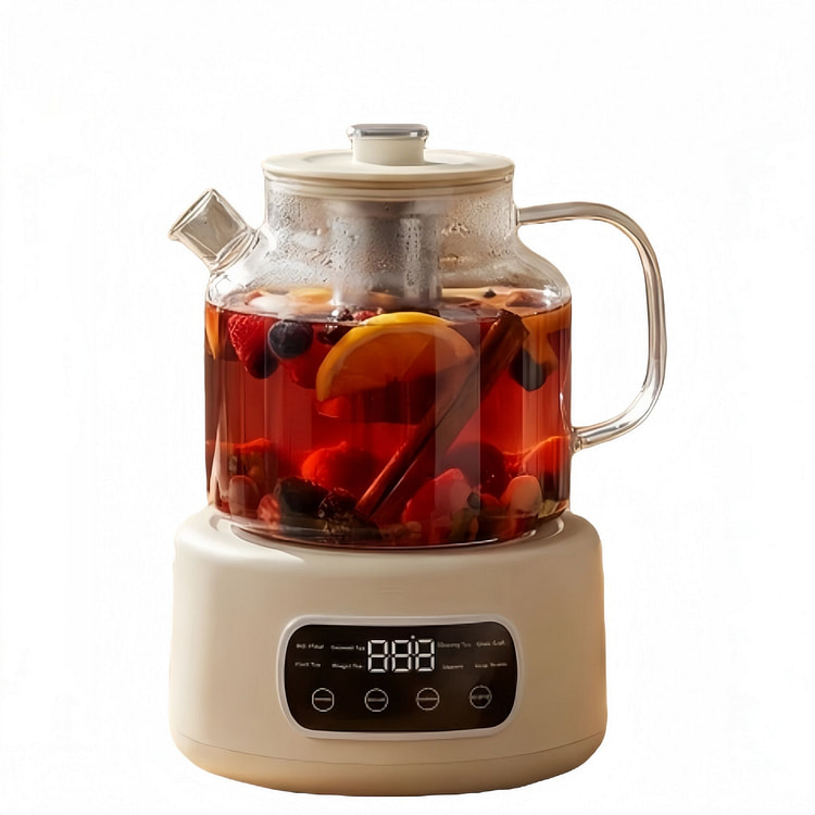 1.2L高硼硅玻璃养生壶带茶漏耐冷热家用办公室便携 1 个