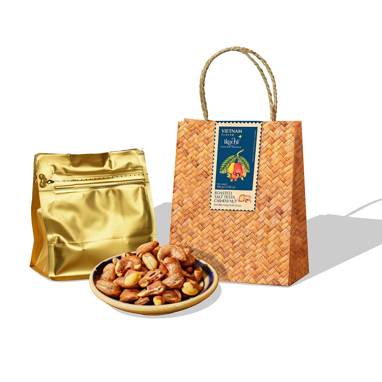 Ikachi Roasted Salt Testa Cashew Nut Gift Bag 233 g