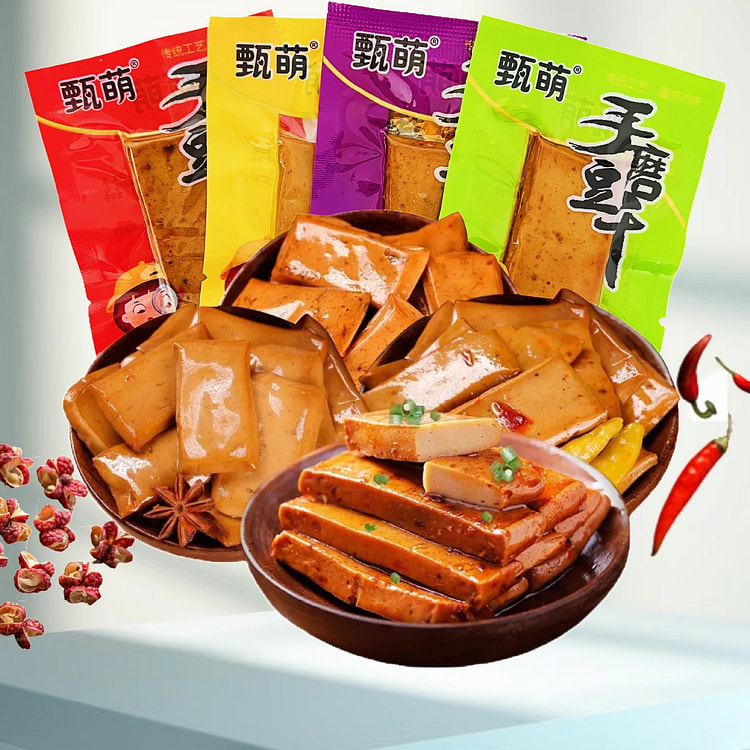 Chongqing specialty hand-ground dried bean curd 20 count