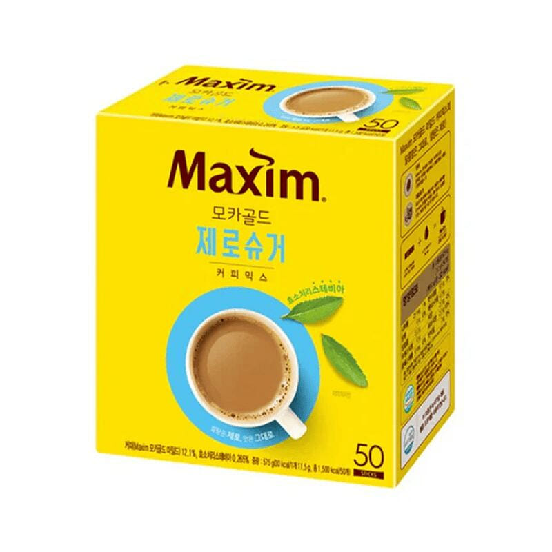 Maxim Mocha Gold Zero Sugar Coffee Mix 50 packets 12 g