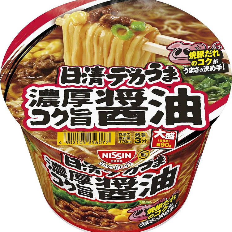 NISSIN Noodles Ramen Soy Sauce Large Soup Cup 116g