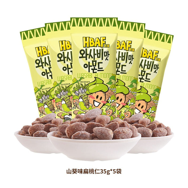 HBAF Korean Wasabi Flavored Almond Nuts 35g*5 175 g