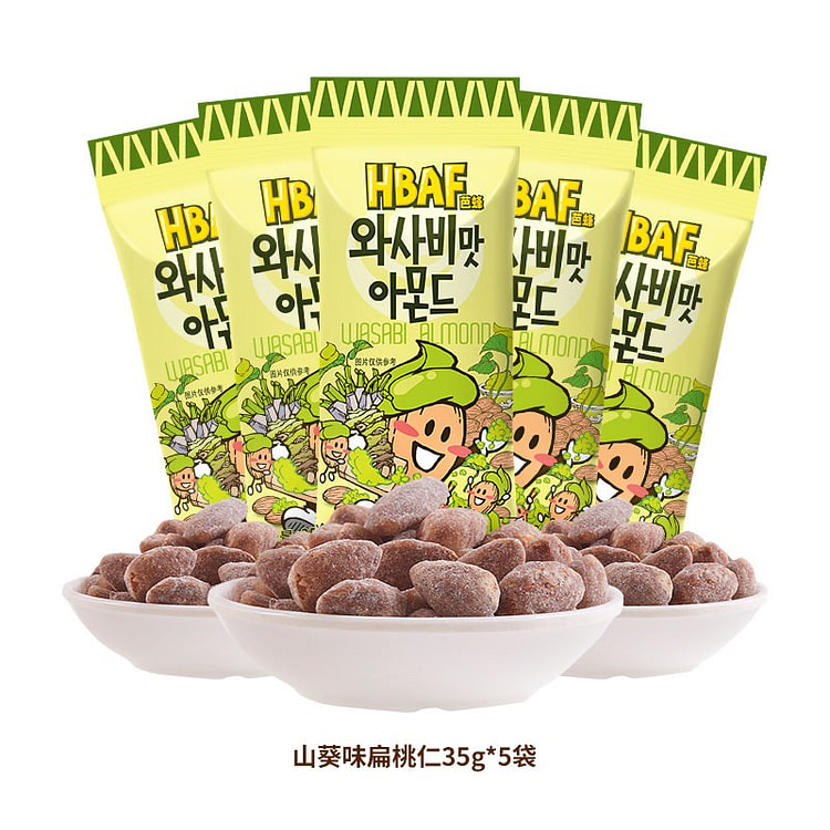 HBAF Korean Wasabi Flavored Almond Nuts 35g*5 175 g