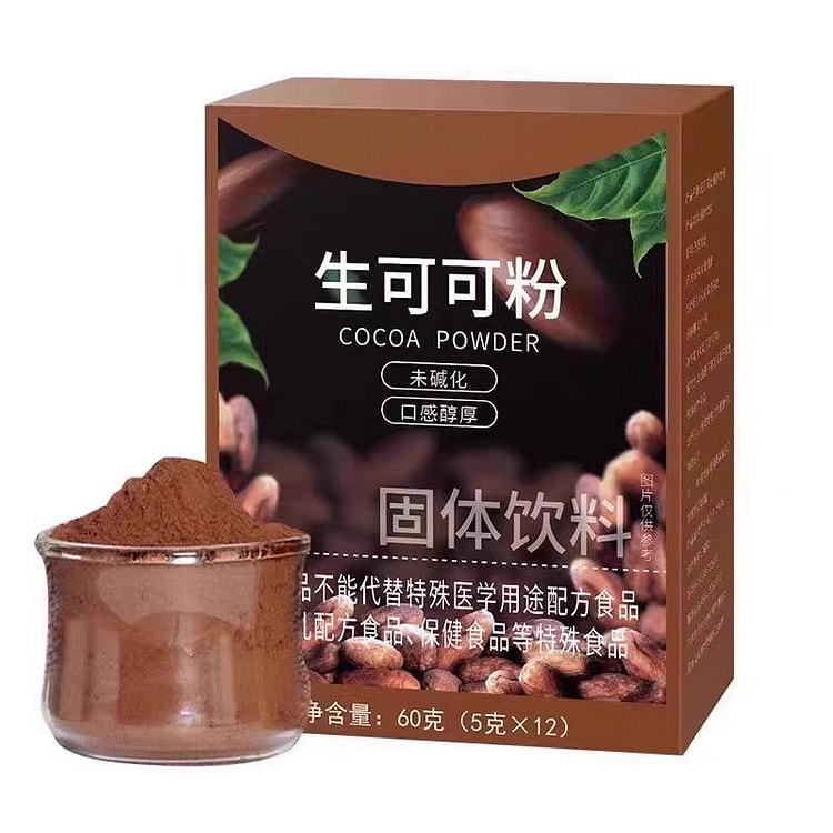 生可可粉热巧克力牛奶伴侣60g（5克*12条） (min 2)