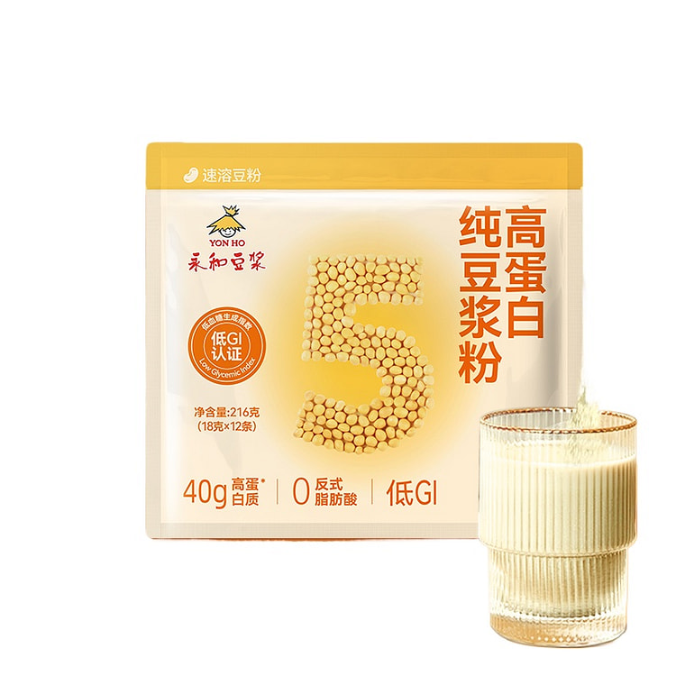 永和豆浆低GI纯豆浆粉216g*1袋