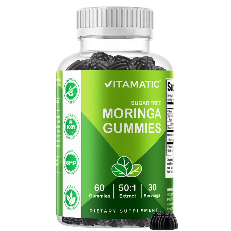 Moringa 100mg (50:1 Extract), 60 Gummies