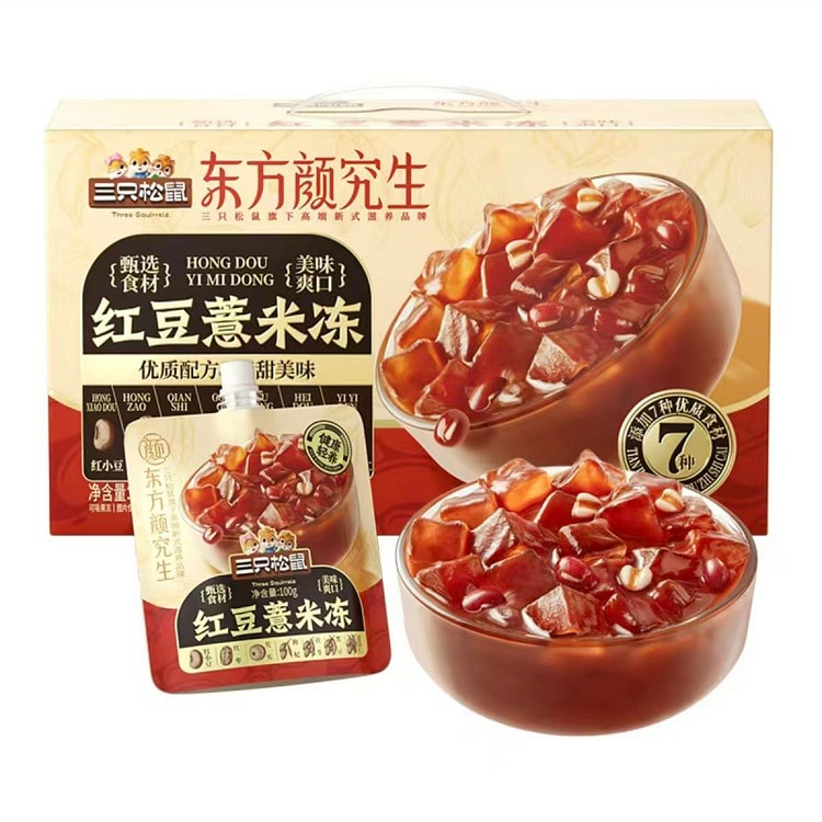 Three Squirrels Red Bean Coix Seed Jelly 100g * 1 100 g