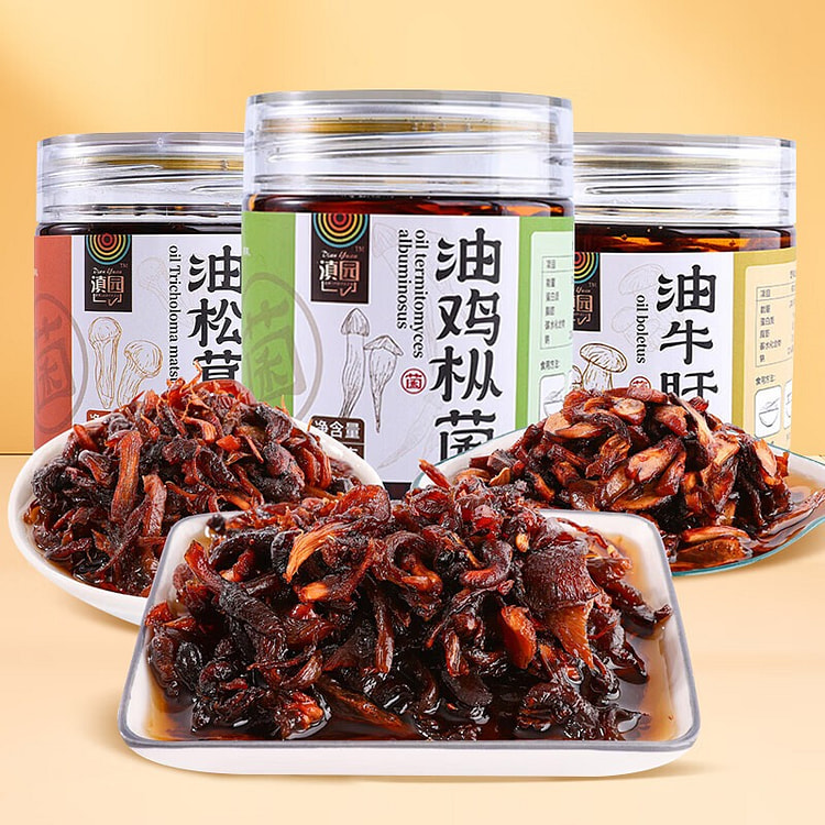 滇园优选 油鸡枞菌+牛肝菌+松茸菌组合装云南特产