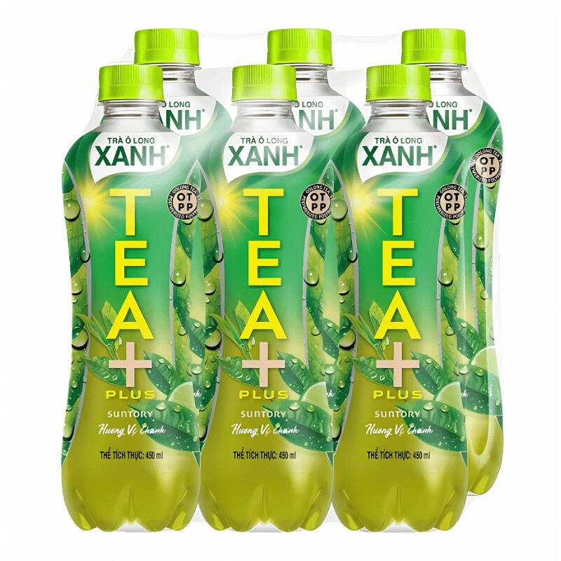Tea+ Plus Green Oolong Tea 6 Bottle 1 ส่วน