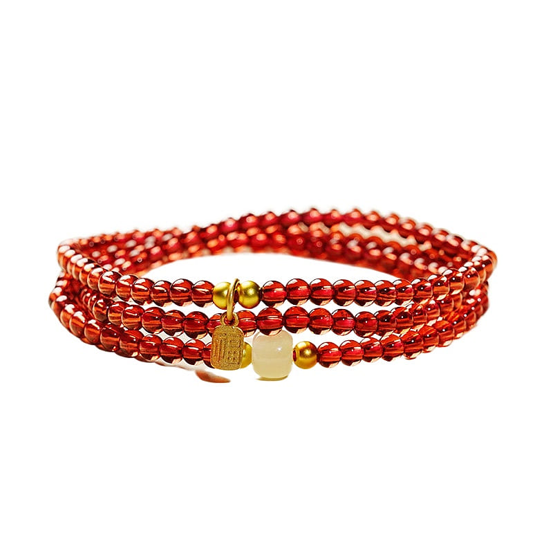 Garnet Bracelet Natural Crystal Bracelet 4mm 1 box