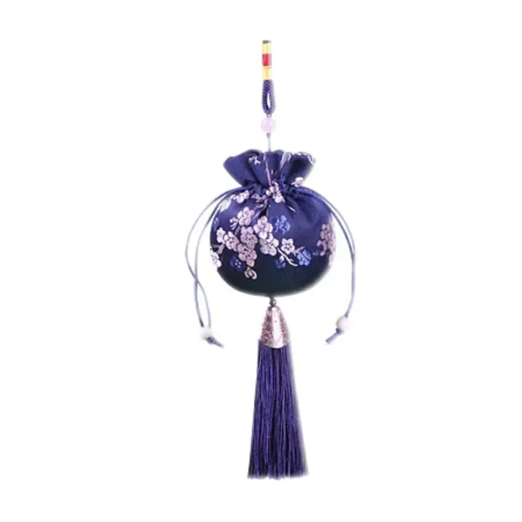 中药驱蚊香包 绣花包 汉服配饰 挂件 香囊-深蓝色