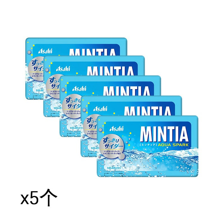 Asahi MINTIA薄荷糖50粒 柠檬汽水x5