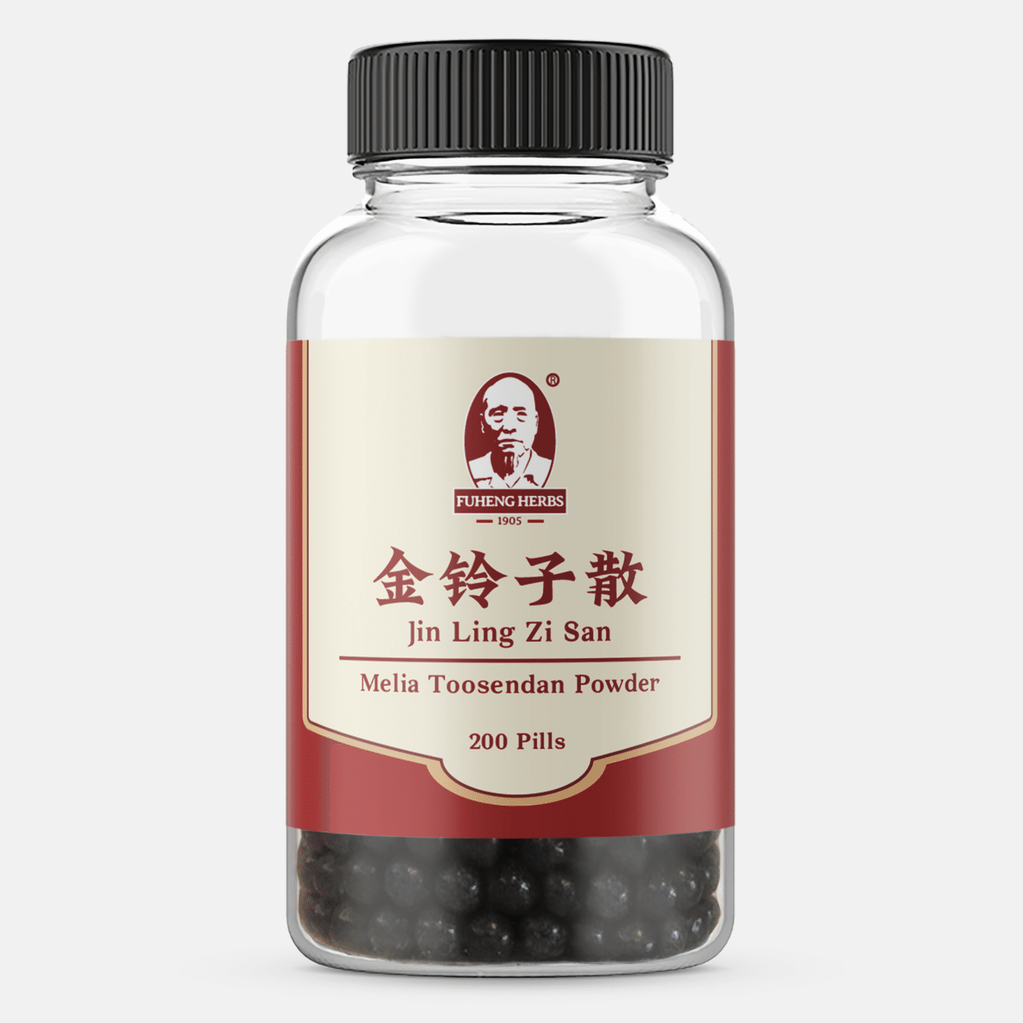Jin Ling Zi San - Melia Toosendan Powder - FUHENG - 200 pills 4 Containers 1 each