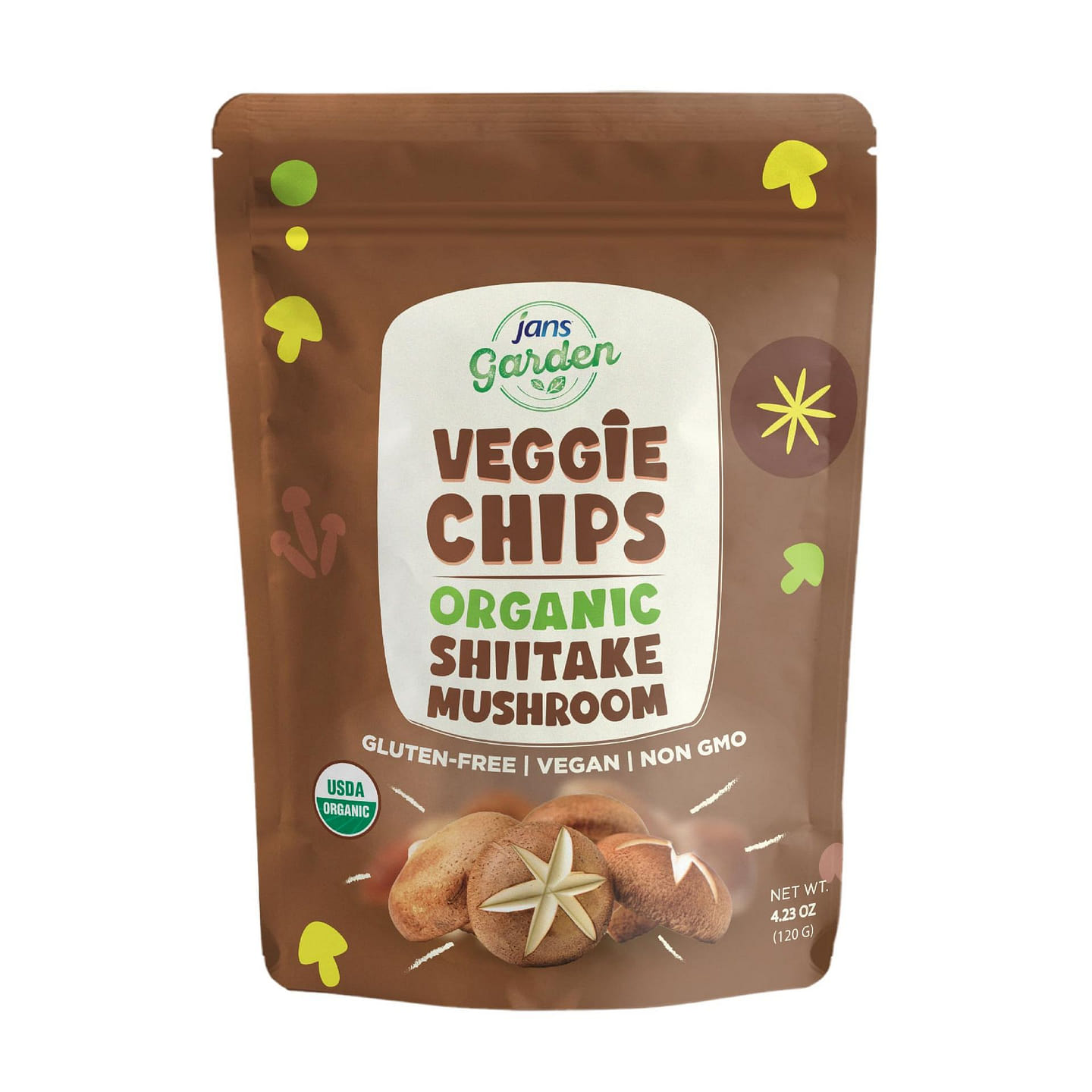 Jans – Garden Shiitake Mushroom Chips, 4.3OZ 4.3 oz