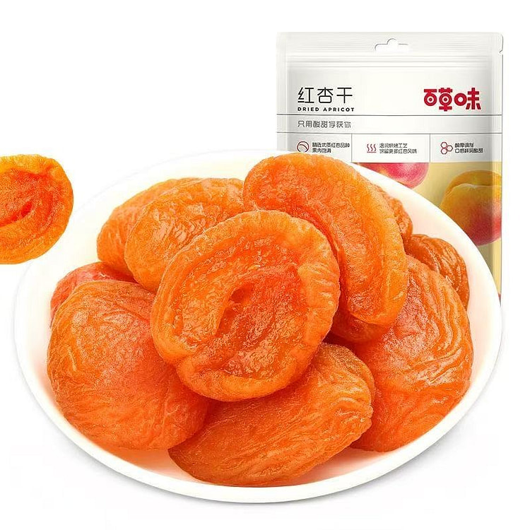 百草味红杏干 1袋100g 酸甜 杏脯 蜜饯 果脯 100 克