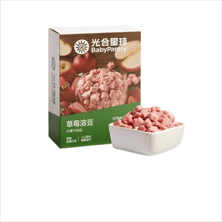 【中国直邮】光合星球 草莓溶豆 —— 专为儿童打造的无添加水果溶豆,美味又安心(18g / 盒)