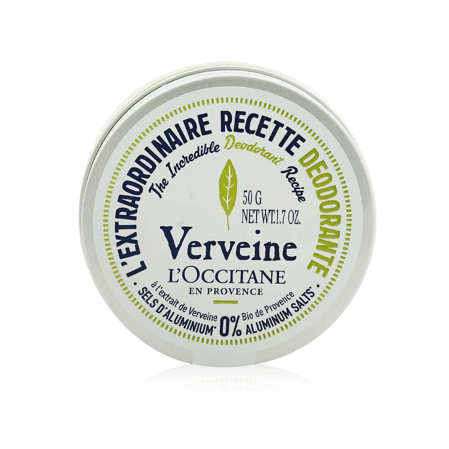 L’Occitane Verveine (Verbena) Deodorant – 0% Aluminum Salts 50g/1.7oz 50 g