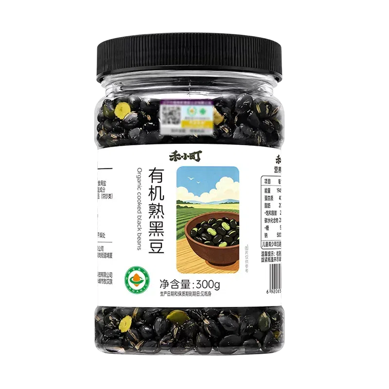 He Xiaomachi Organic Cooked Black Beans 300g 300 g