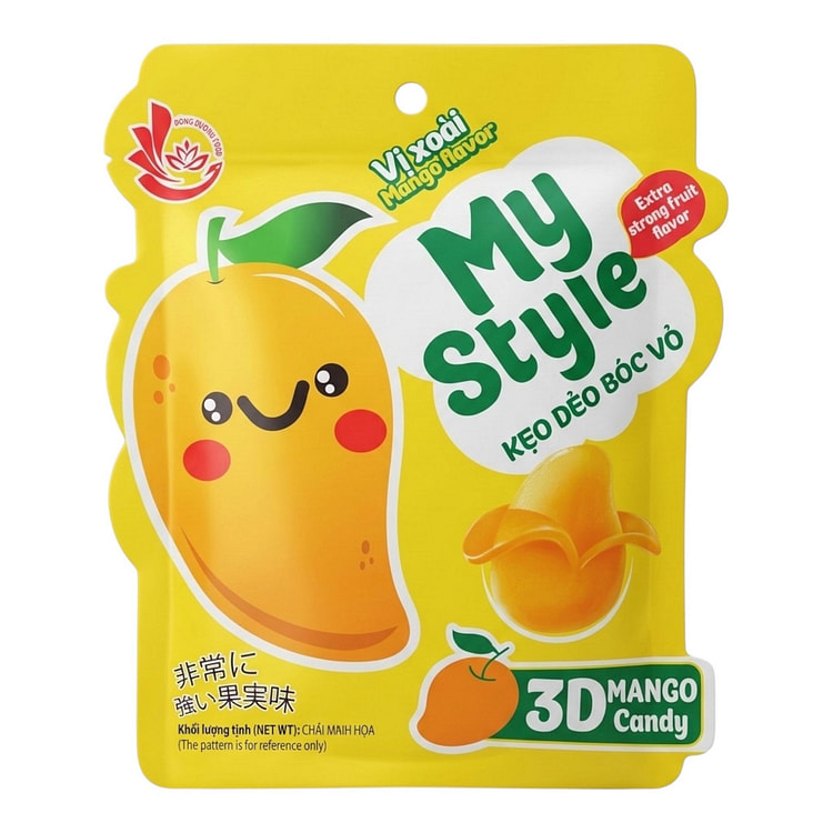3D Mango Peeled Gummy Candy Keo Deo Vi Xoai 120 g
