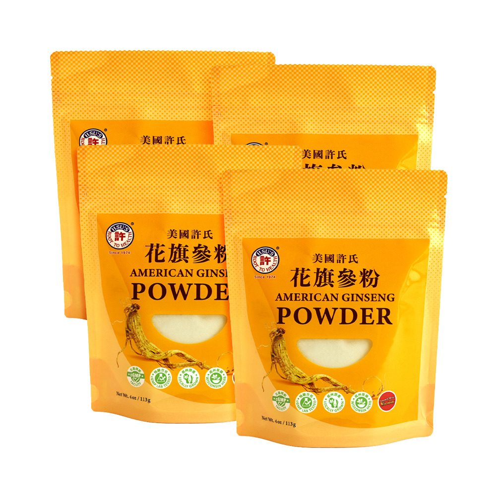 Hsu's Ginseng American Ginseng Powder 4oz x 4 4 cái